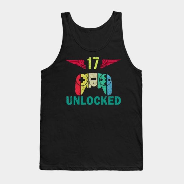Level 17 Unlocked Awesome Since 2003 - Gamers lovers Tank Top by ht4everr